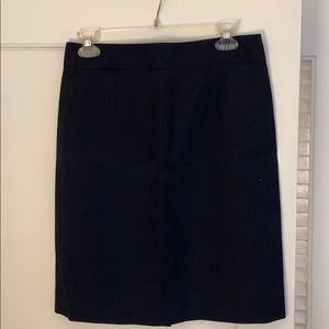 J. Crew pin striped suit skirt